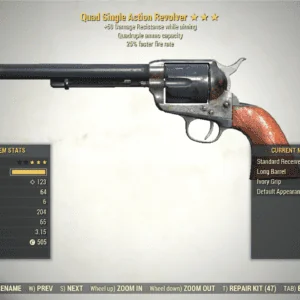 Screenshot of a Fallout 76 item for PC & Steam players, showing the stats.
