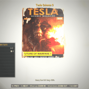 Screenshot of a Fallout 76 item for PC & Steam players, showing the stats.