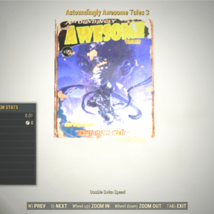 Screenshot of a Fallout 76 item for PC & Steam players, showing the stats.