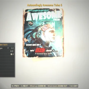Screenshot of a Fallout 76 item for PC & Steam players, showing the stats.