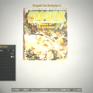 Screenshot of a Fallout 76 item for PC & Steam players, showing the stats.