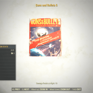 Screenshot of a Fallout 76 item for PC & Steam players, showing the stats.