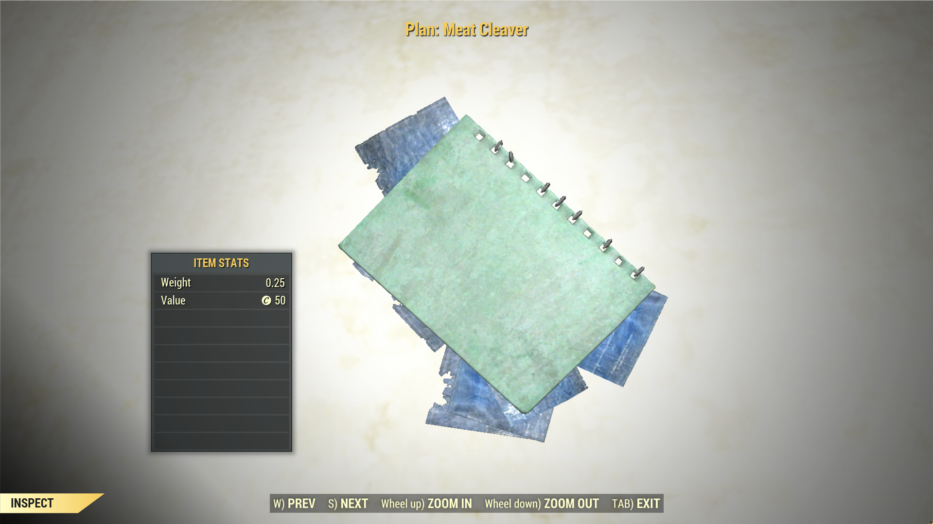 Screenshot of a Fallout 76 item for PC & Steam players, showing the stats.