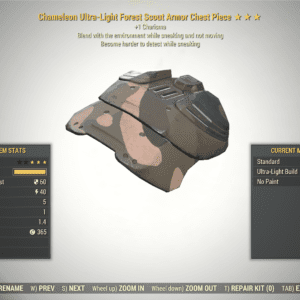 Screenshot of a Fallout 76 item for PC & Steam players, showing the stats.