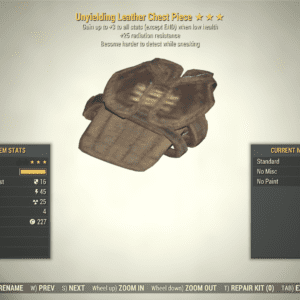 Screenshot of a Fallout 76 item for PC & Steam players, showing the stats.