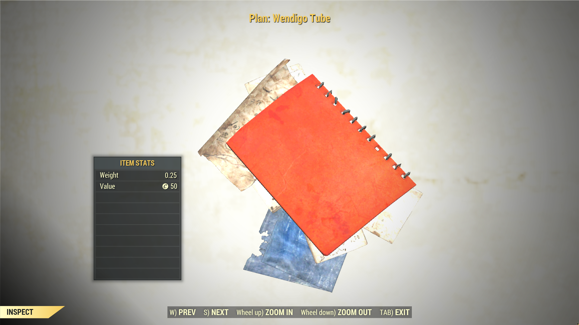 Screenshot of a Fallout 76 item for PC & Steam players, showing the stats.