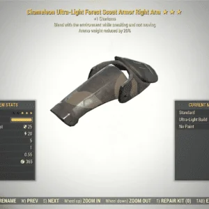 Screenshot of a Fallout 76 item for PC & Steam players, showing the stats.