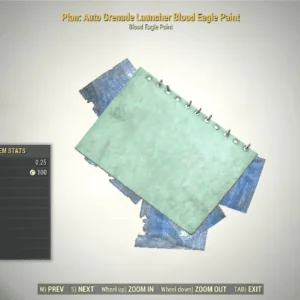 Screenshot of a Fallout 76 item for PC & Steam players, showing the stats.