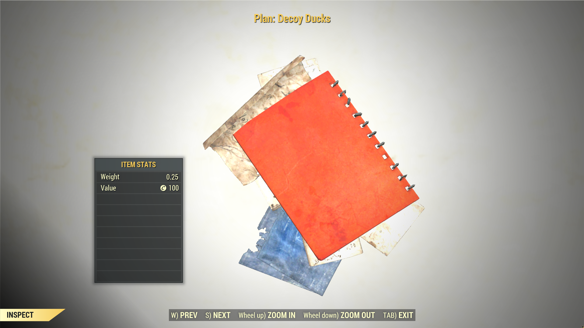 Screenshot of a Fallout 76 item for PC & Steam players, showing the stats.