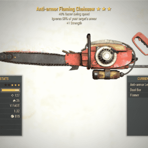 Screenshot of a Fallout 76 item for PC & Steam players, showing the stats.