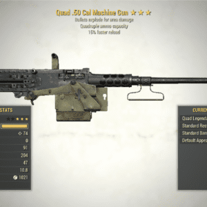 Screenshot of a Fallout 76 item for PC & Steam players, showing the stats.