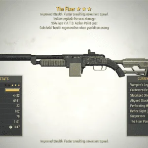 Screenshot of a Fallout 76 item for PC & Steam players, showing the stats.