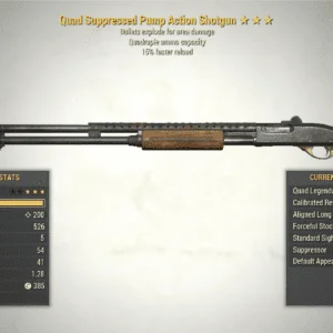 Screenshot of a Fallout 76 item for PC & Steam players, showing the stats.