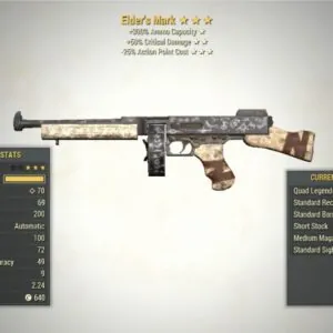 Screenshot of a Quad VCD ELDER'S MARK + 25V, showing the stats.