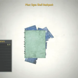 Screenshot of a Ogra Shell Backpack plan.