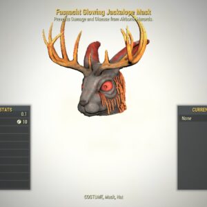 Glowing Jackalope Mask Fasnacht Event Reward Outfit Fallout 76 PC